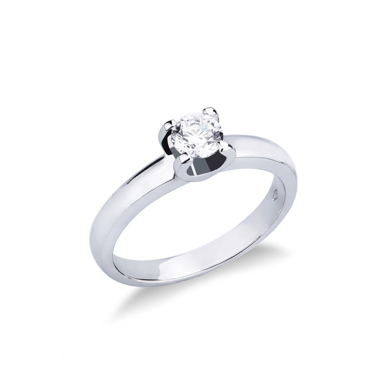 Anello Fidanzamento Legame 0,50 ct in Oro Bianco 