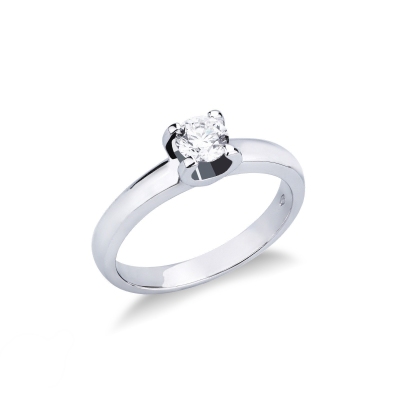 Anello Fidanzamento Legame 0,50 ct in Oro Bianco 