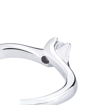 Solitario Amore Mio Armonia 0,10 ct Oro Bianco