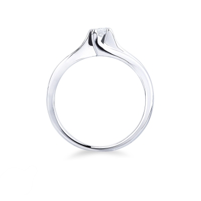 Solitario Amore Mio Armonia 0,10 ct Oro Bianco