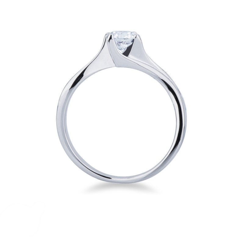 Anello Fidanzamento Armonia diamante 0,50 ct in Oro Bianco 