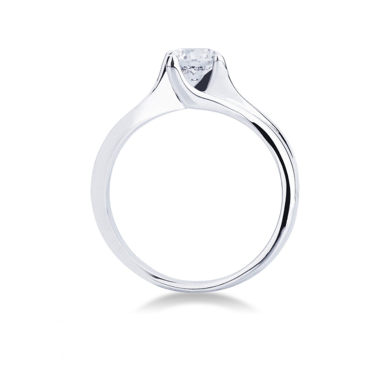 Anello Fidanzamento Armonia 0,70 ct in Oro Bianco 18k