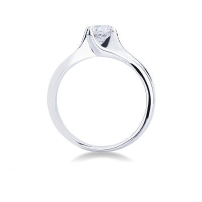 Anello Fidanzamento Armonia 0,70 ct in Oro Bianco 18k