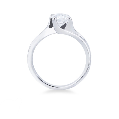 Anello Fidanzamento Armonia in Oro Bianco 0,90 ct 