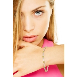 Alternate bracelet with peridot and diamonds 2