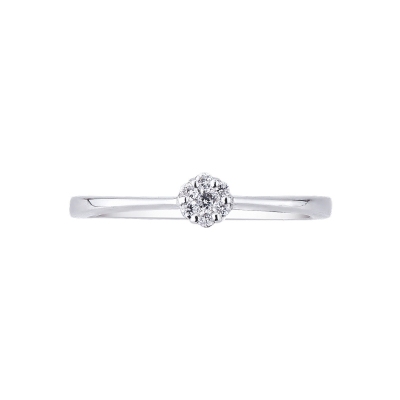 White gold 18k diamonds pavé ring 