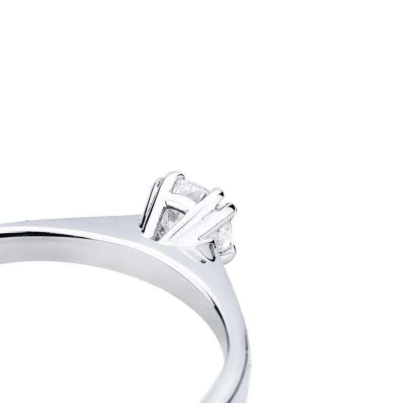 Solitario Tesoro Diamante 0,25 ct Oro Bianco 18k