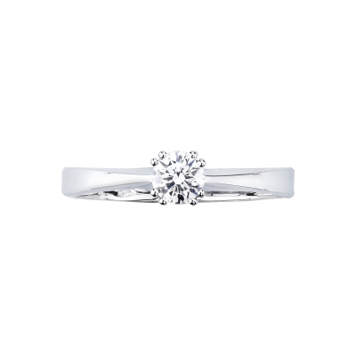 Solitario Tesoro Diamante 0,40 ct Oro Bianco 750