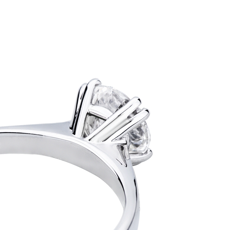 Anello fidanzamento Tesoro in oro bianco 18k 1 Carato