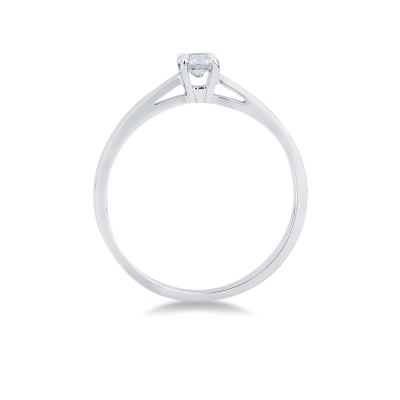 Anello da proposta Passione 0,20 ct in Oro Bianco 