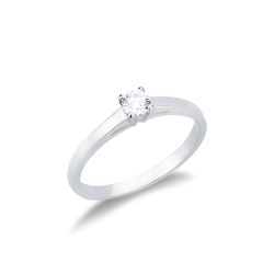 Anello da proposta Passione 0,20 ct in Oro Bianco 