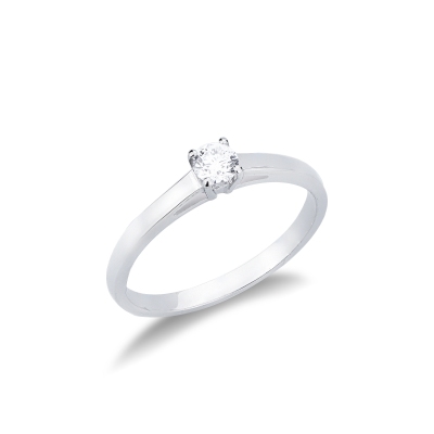 Anello da proposta Passione 0,20 ct in Oro Bianco 