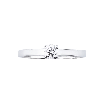 Anello solitario Passione in oro bianco 0,25 ct