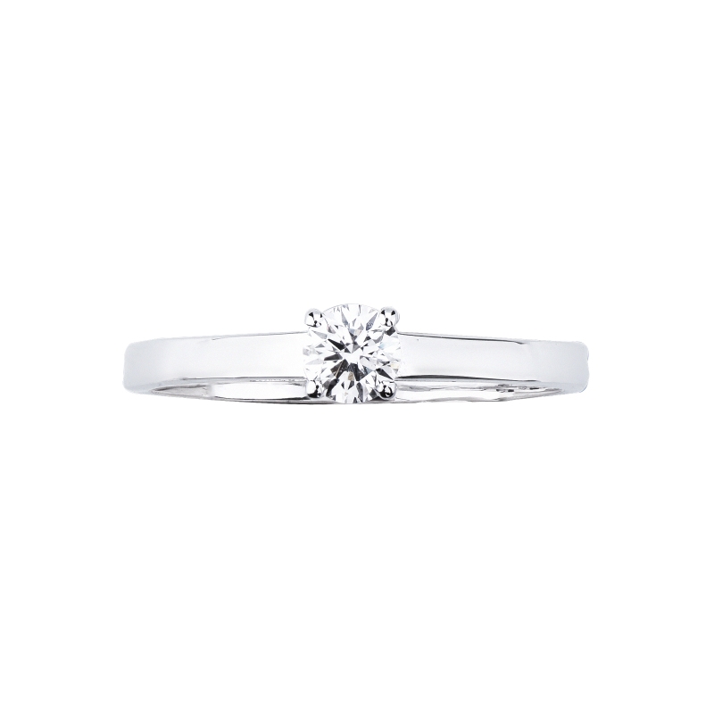 Solitario Passione diamante 0,30 ct in Oro Bianco 18k