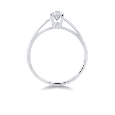 Anello da proposta Passione 0,40 ct in Oro Bianco 18k