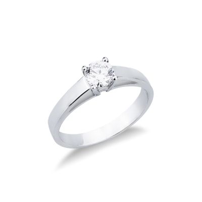 Anello di fidanzamento Passione diamante 0,50 ct Oro Bianco 