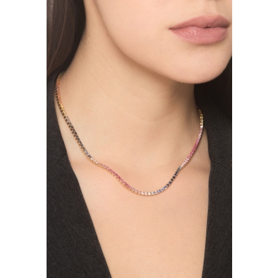 Girocollo Tennis con Zaffiro Rainbow 