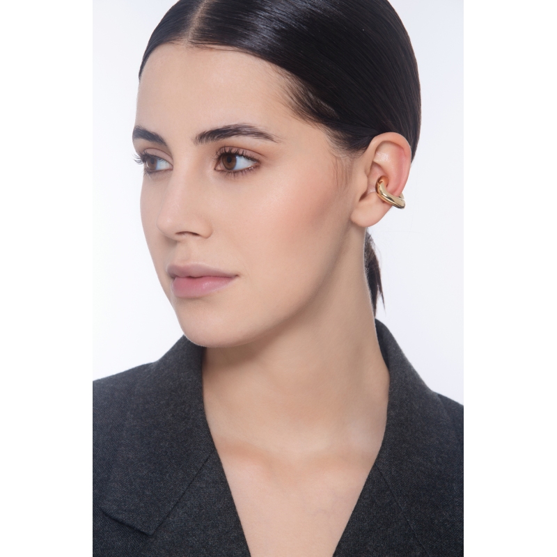 Earcuff  lucido in oro giallo 18k