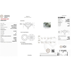 Diamante Certificato IGI   CT 1,03   E   VS 1 2