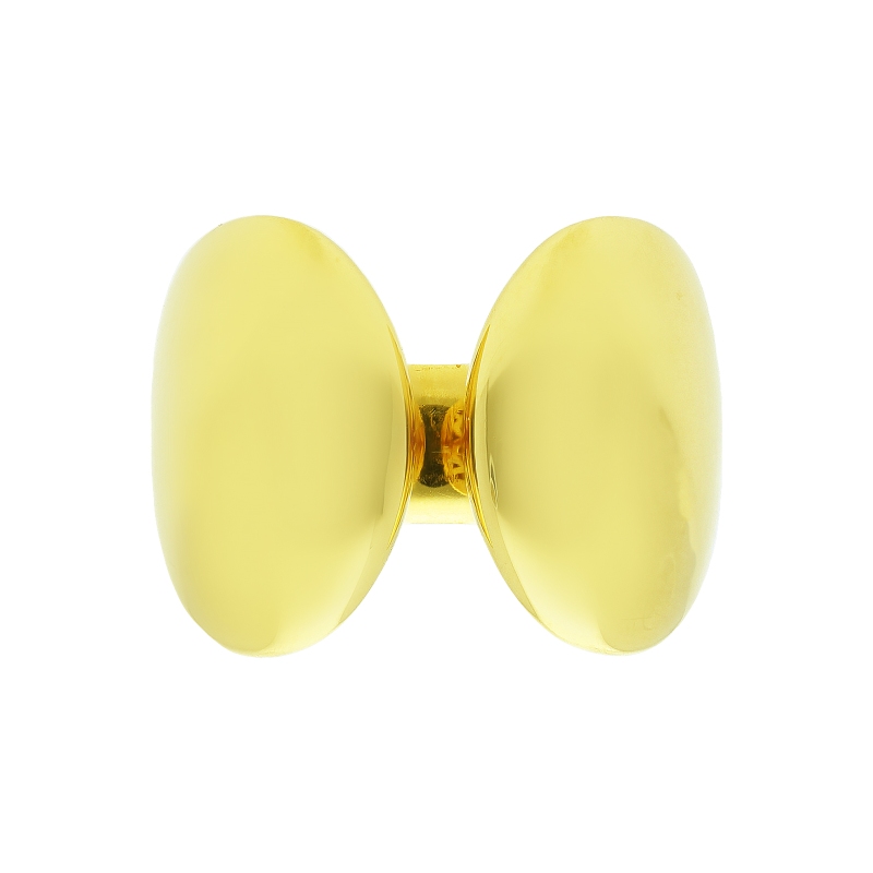 Anello aperto in oro giallo 18k lucido