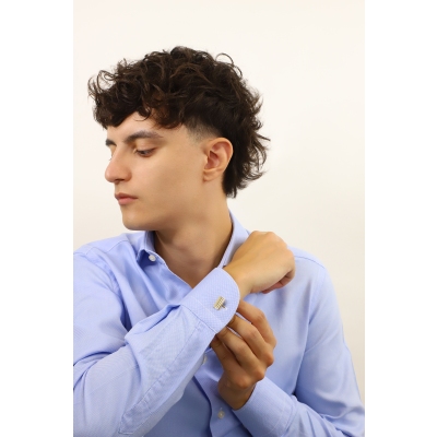 Gemelli classici in oro giallo 750