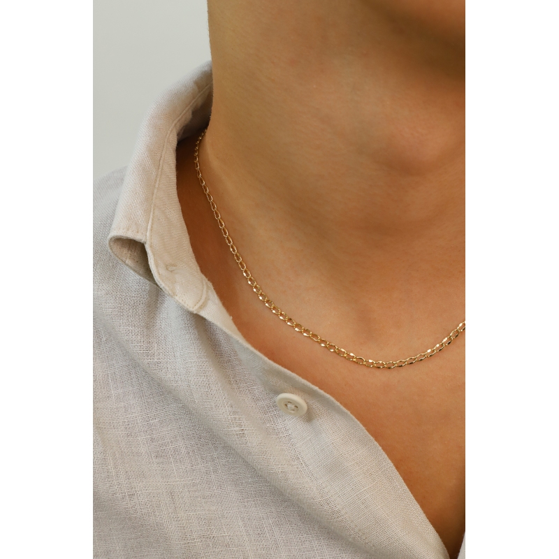 Groumette chain in 18k yellow gold