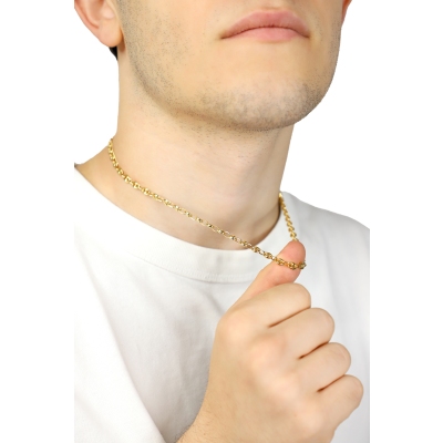 18k necklace in yellow gold, 50 cm