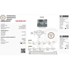 Diamante Certificato IGI   CT 0,70   E   SI 1 2