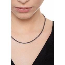 Puddin Collana Girocollo Con Punte E Lettere Nere – In Pelle Regolabile Per Donne – Accessorio Punk E Halloween