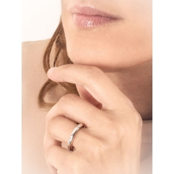 Fede Anniversario in oro bianco 18k e diamanti 2