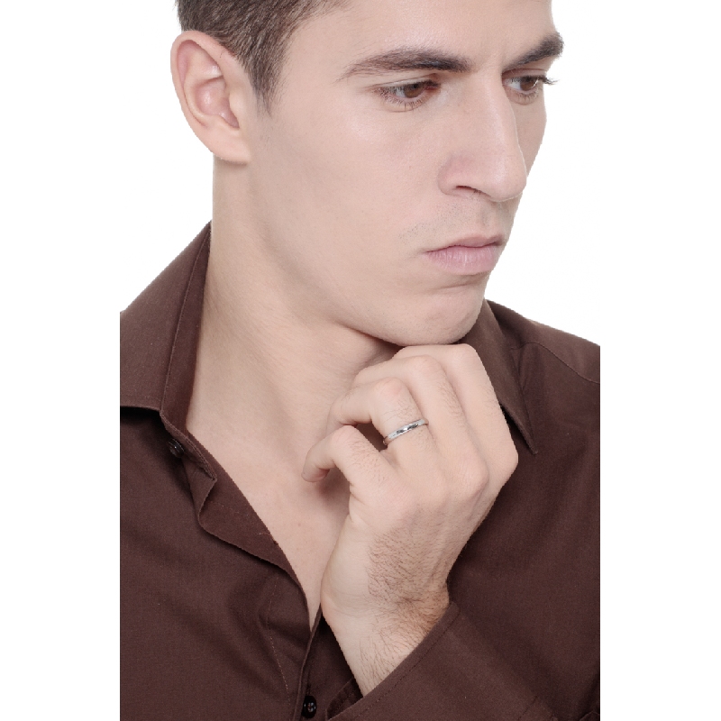 Fede Unoaerre Comoda 3 mm in oro bianco 18k