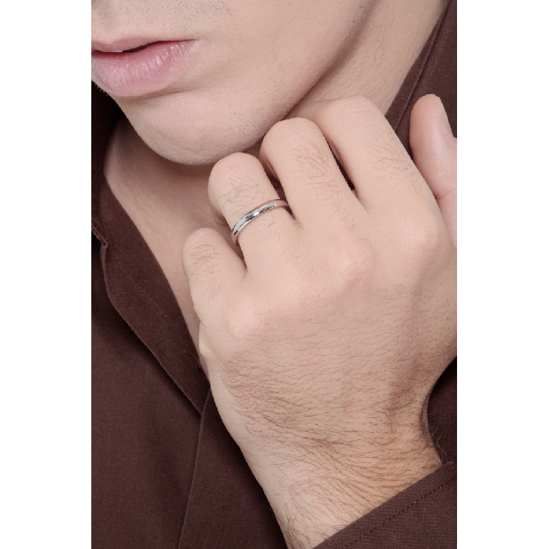 Fede Unoaerre Comoda 3 mm in oro bianco 18k