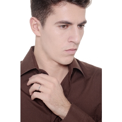 Fede Unoaerre francesina  in oro bianco 18k