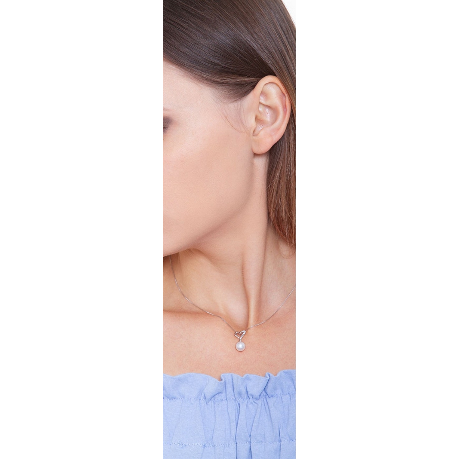 PERLINA IN METALLO A FORMA DI CUORE 5 PZ - Materiali - Bigiotteria