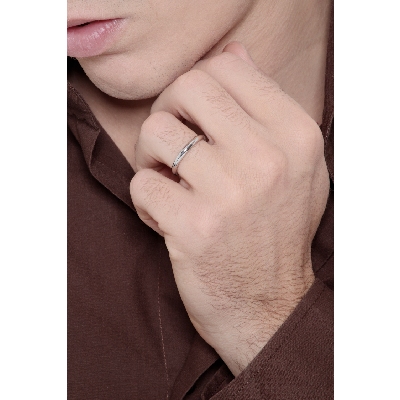 Fede Unoaerre modello francesina in oro bianco 18k