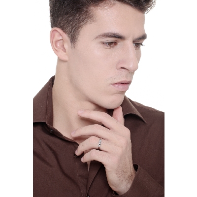 Fede Unoaerre in oro bianco 18k, modello Classica