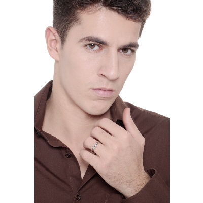 Fede Unoaerre modello classica in oro bianco 18k