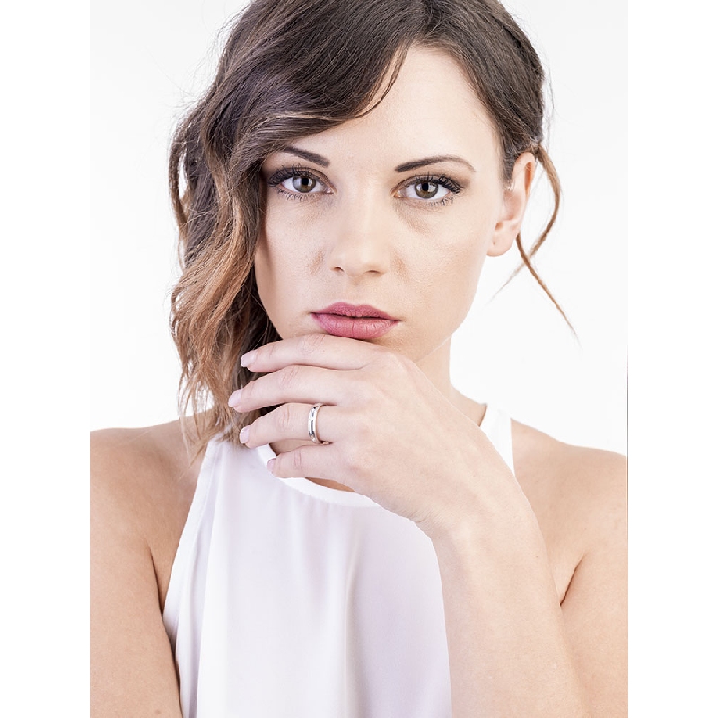 Fede Unoaerre Orion in oro bianco 18k e diamante