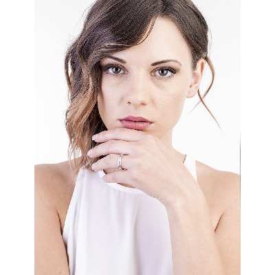 Fede Unoaerre Orion in oro bianco 18k e diamante