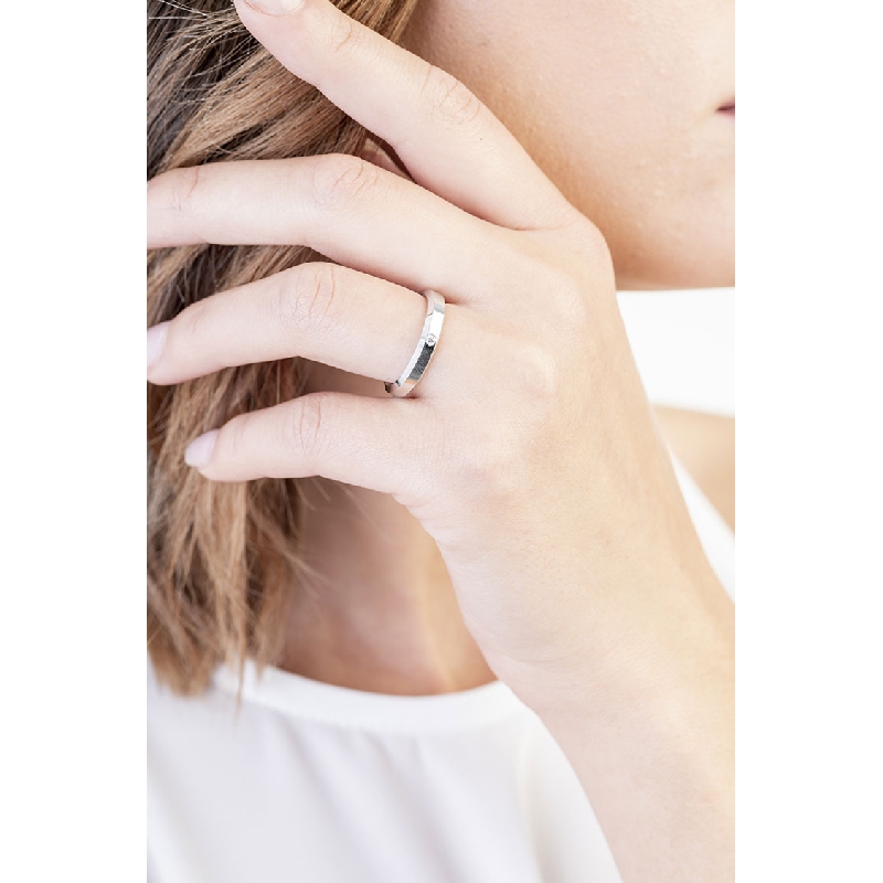 Fede Unoaerre Hydra in oro bianco 18k con diamante