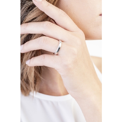 Fede Unoaerre Hydra in oro bianco 18k con diamante