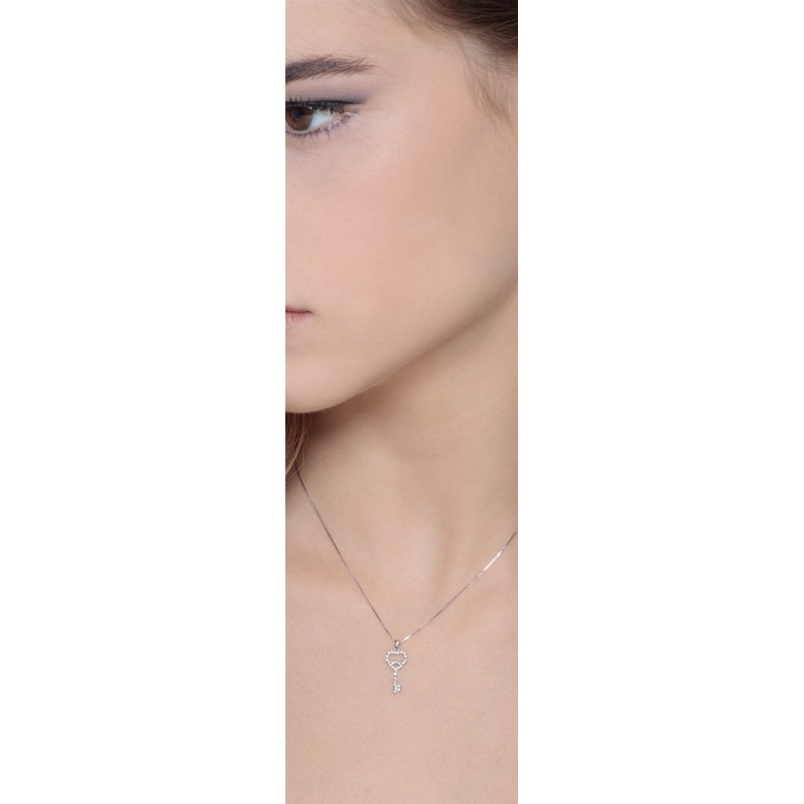 Collana Alcozer chiave oro e cristalli argento e dintorni padova bigiotteria – Argento e dintorni concept store