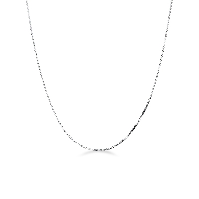 Catena maglia veneziana in oro bianco 18k