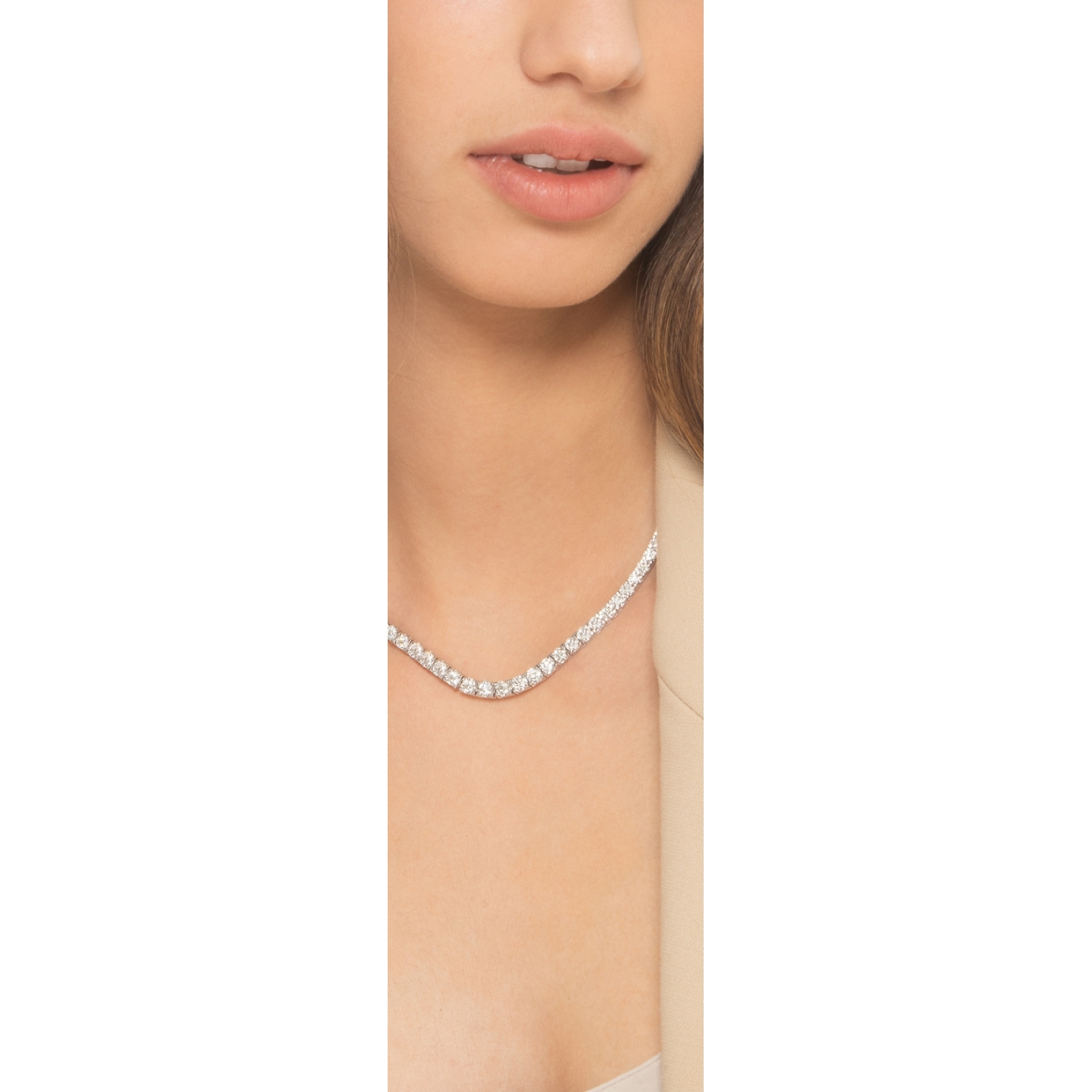 FindChic Collana Da Tennis Con Iniziale Zircone CZ – Lunghezza Regolabile 35-40 Cm, Gioiello Con Lettera Per Donne, Regalo Con Confezione Lusso
