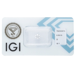 Diamante Certificato IGI   CT 0,50   D  SI1