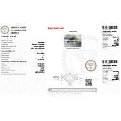 Diamante Certificato IGI   CT 0,70   E   SI 1 2