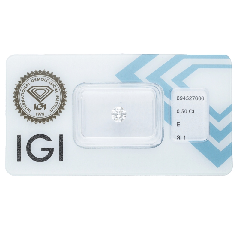 Diamante Certificato IGI   CT 0,50   E   SI 1