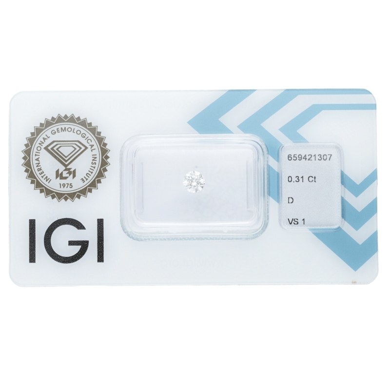 Diamante Certificato IGI   CT 0,31   D   VS 1