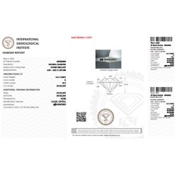 Diamante Certificato IGI   CT 0,41   D   VS 2 2