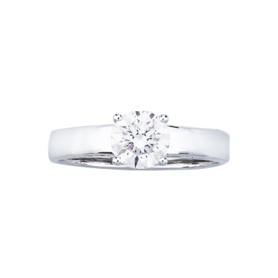 Anello di fidanzamento Passione diamante 0,90 ct IGI in Oro Bianco